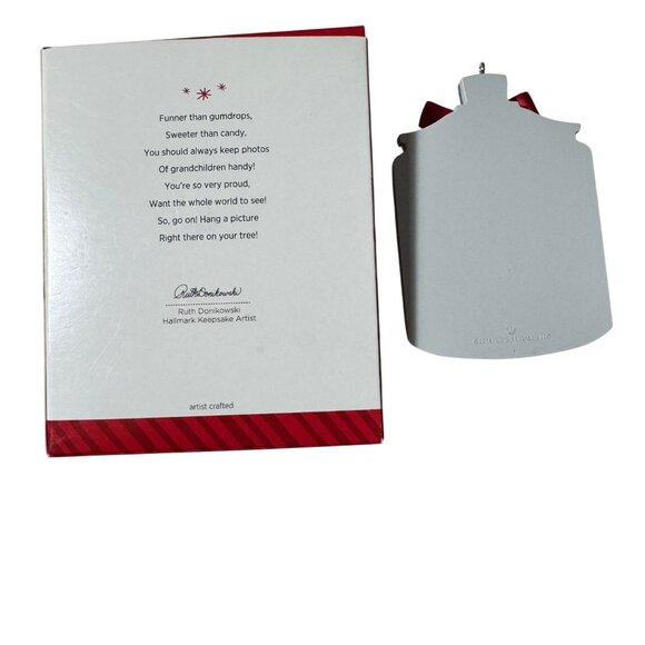 Hallmark Keepsake Ornament Grandkids Make Life Sweeter Photo Holder Gumdrops New - Picture 3 of 7